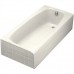 Dynametric Alcove 60" x 32" Soaking Bathtub Finish: White - B00QZBPMB0